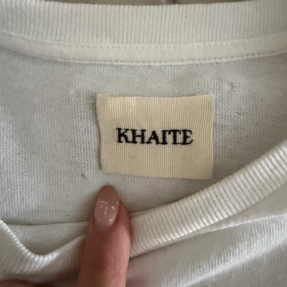 KHAITE White Mae Oversized T Shirt - Picture 2 of 5